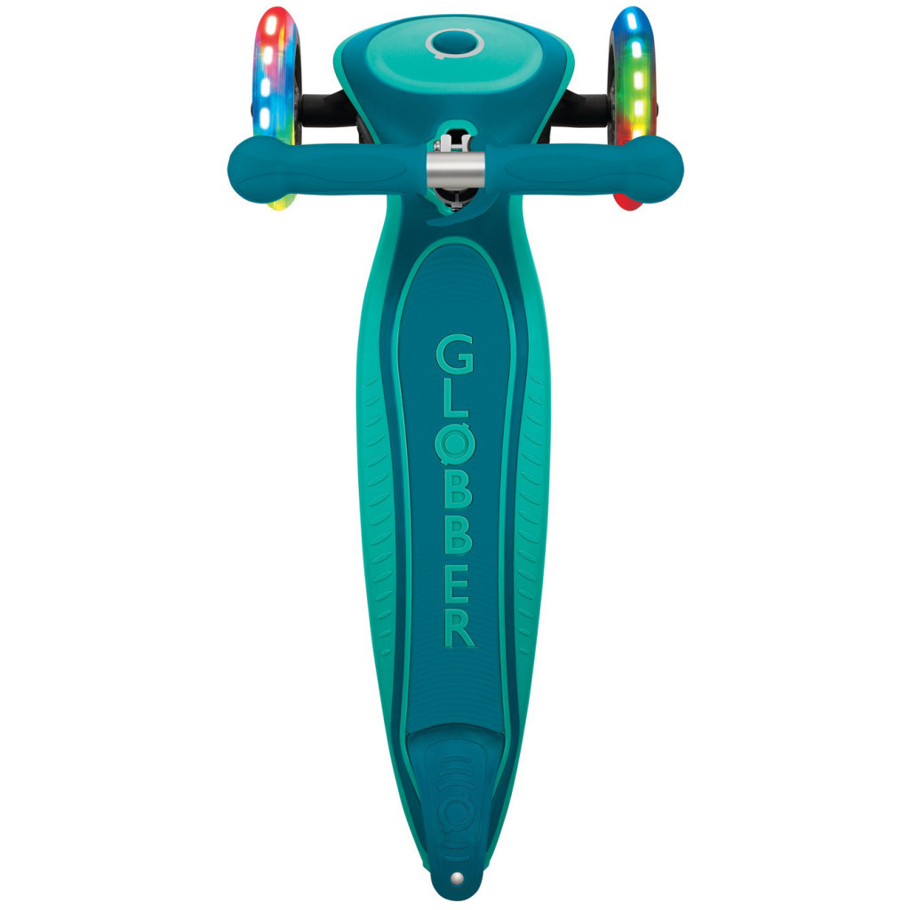 Самокат Globber Primo Foldable Plus Lights зелений (439-107) - зображення 10