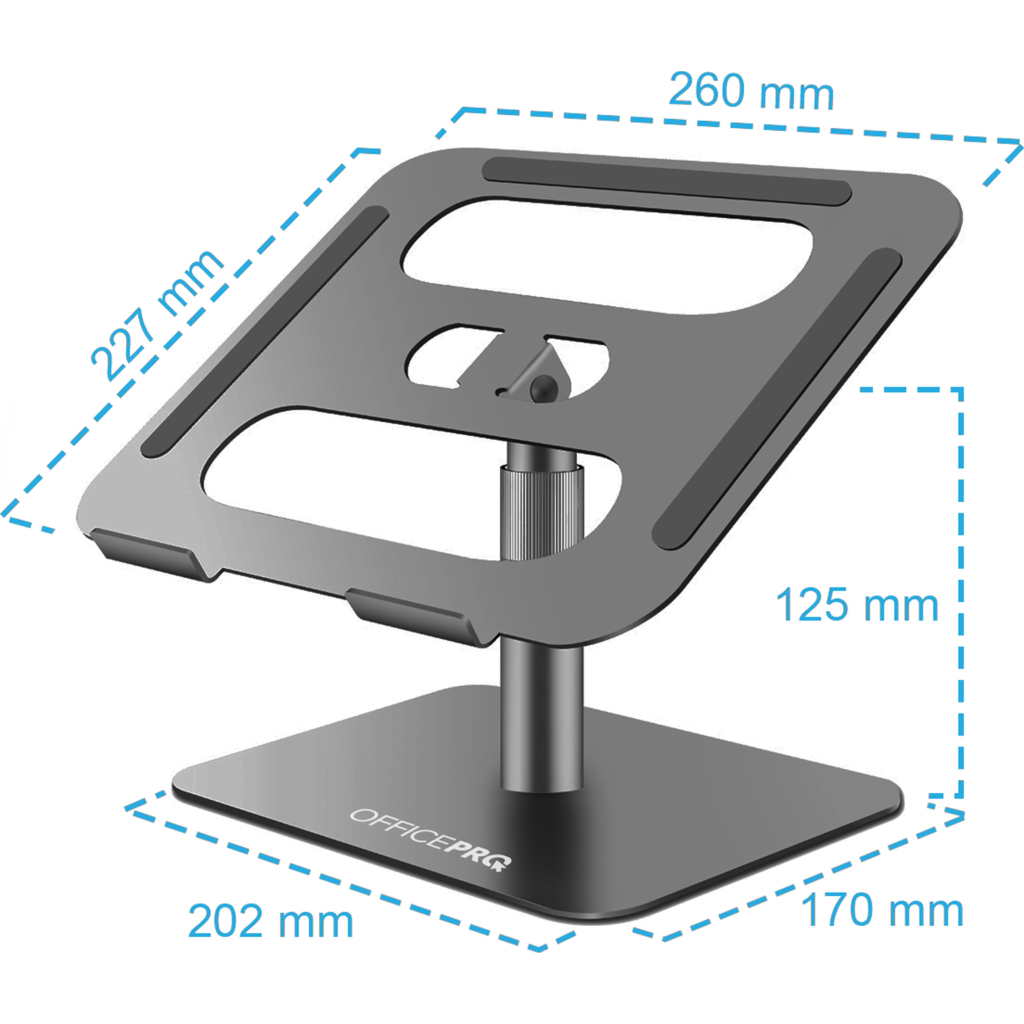 Підставка до ноутбука OfficePro LS956G Aluminum alloy Gray (LS956G) - зображення 8