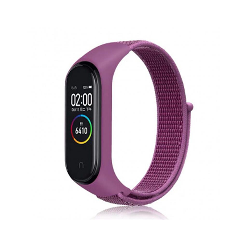 Ремінець до фітнес браслета BeCover Nylon Style для Xiaomi Mi Smart Band 5/6 Purple (705429) - зображення 1