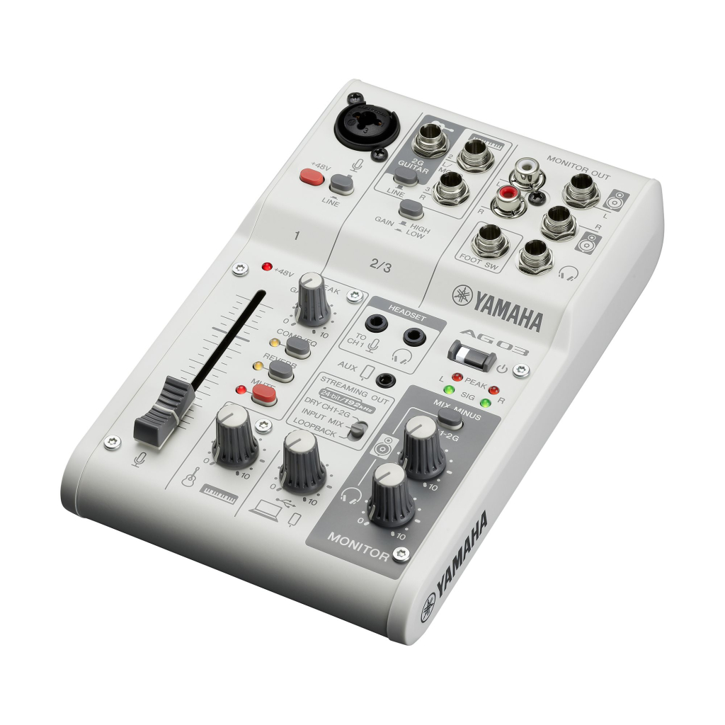 Аудіоінтерфейс Yamaha AG03MK2 White - зображення 1