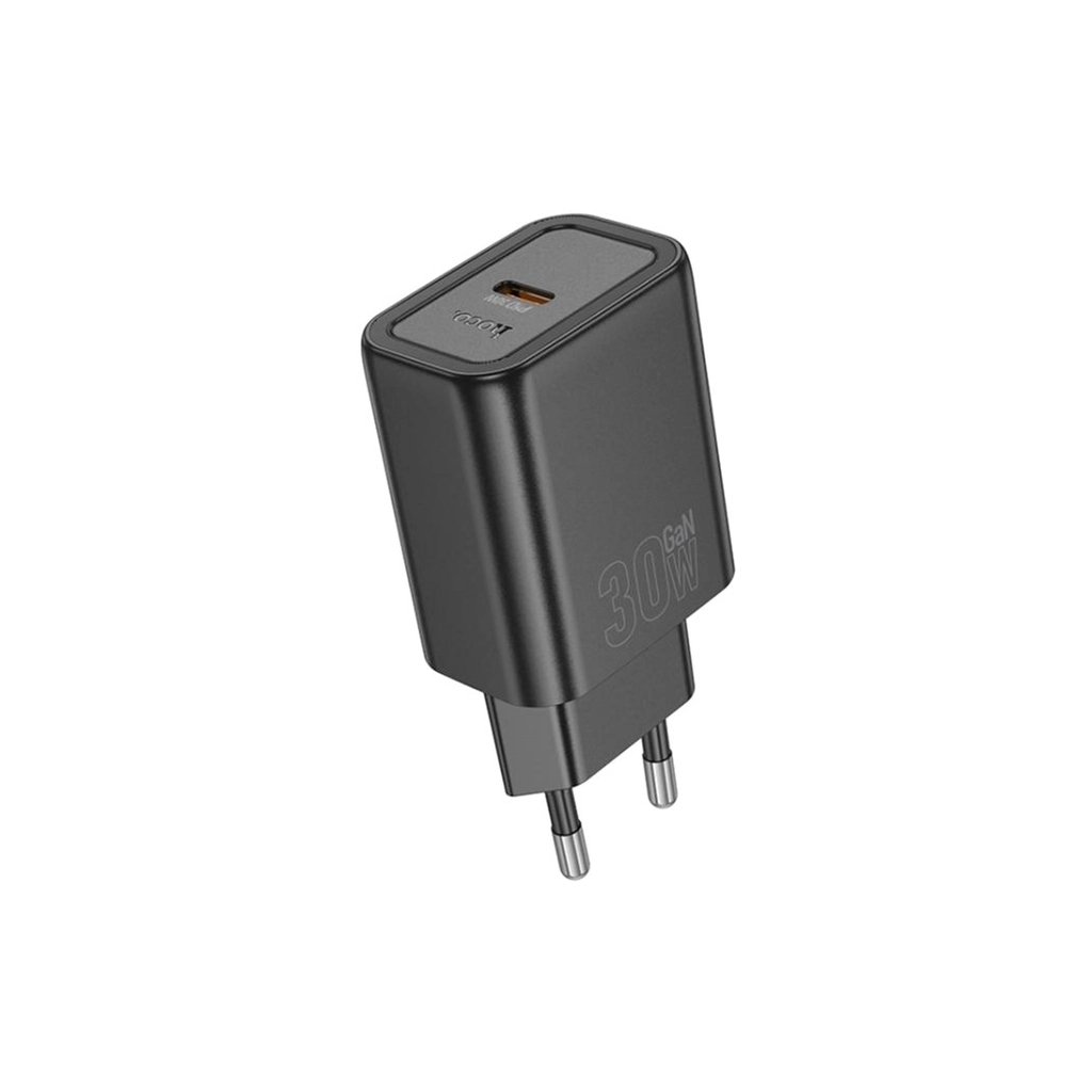 Зарядний пристрій HOCO N62 USB-C PD30W black (6942007644297) - зображення 1