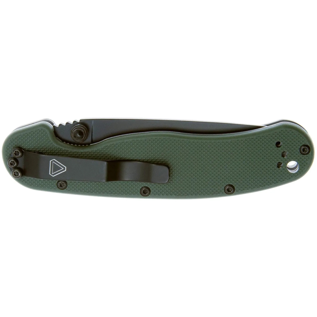 Ніж Ontario Knife RAT II AUS-8 OD Green, Black Blade (ON8861OD) - зображення 4