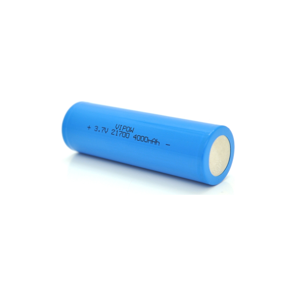 Акумулятор Vipow 21700 4000mAh, 3.7V, Blue, FlatTop (ICR21700-4000mAhFT / 31078) - зображення 2