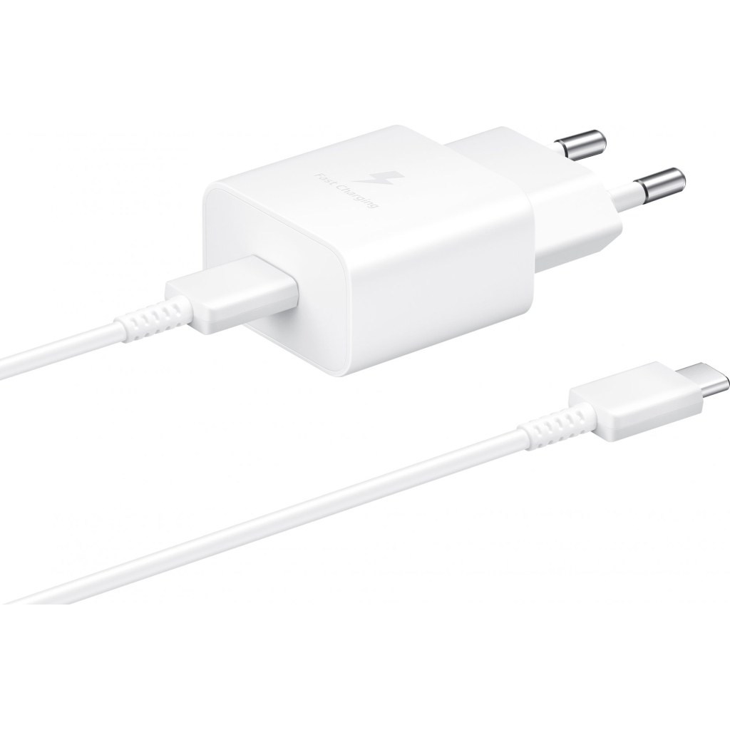 Зарядний пристрій Samsung 15W Power Adapter (w C to C Cable) White (EP-T1510XWEGRU) - зображення 2