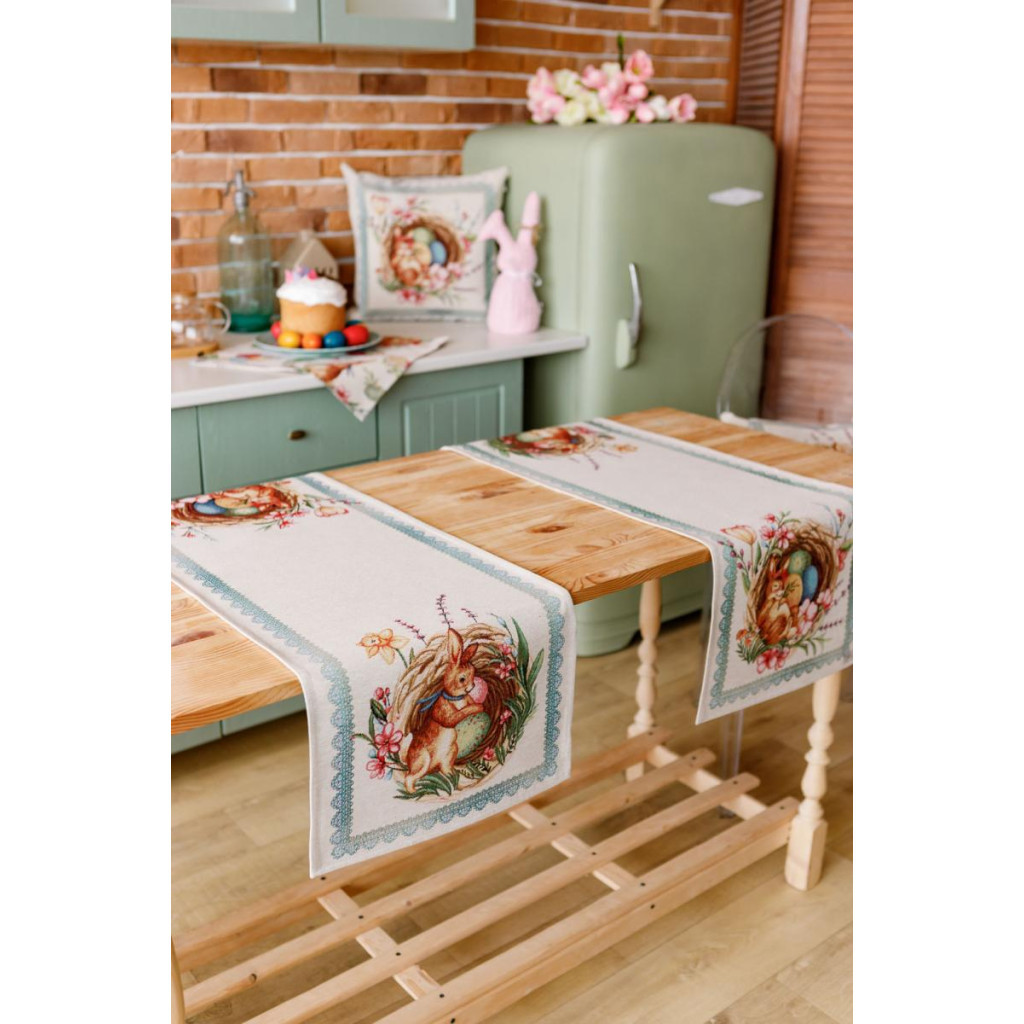 Доріжка на стіл Прованс гобеленова Велекодня Злагода 40х140 см (034171) - зображення 8
