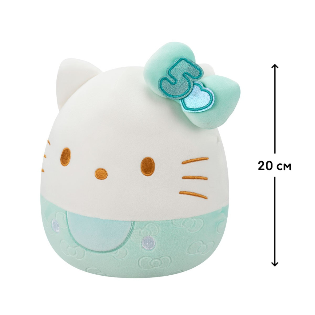 М'яка іграшка Squishmallows Хелоу Кітті у смарагдовому 20 см (SQSN00498) - зображення 2