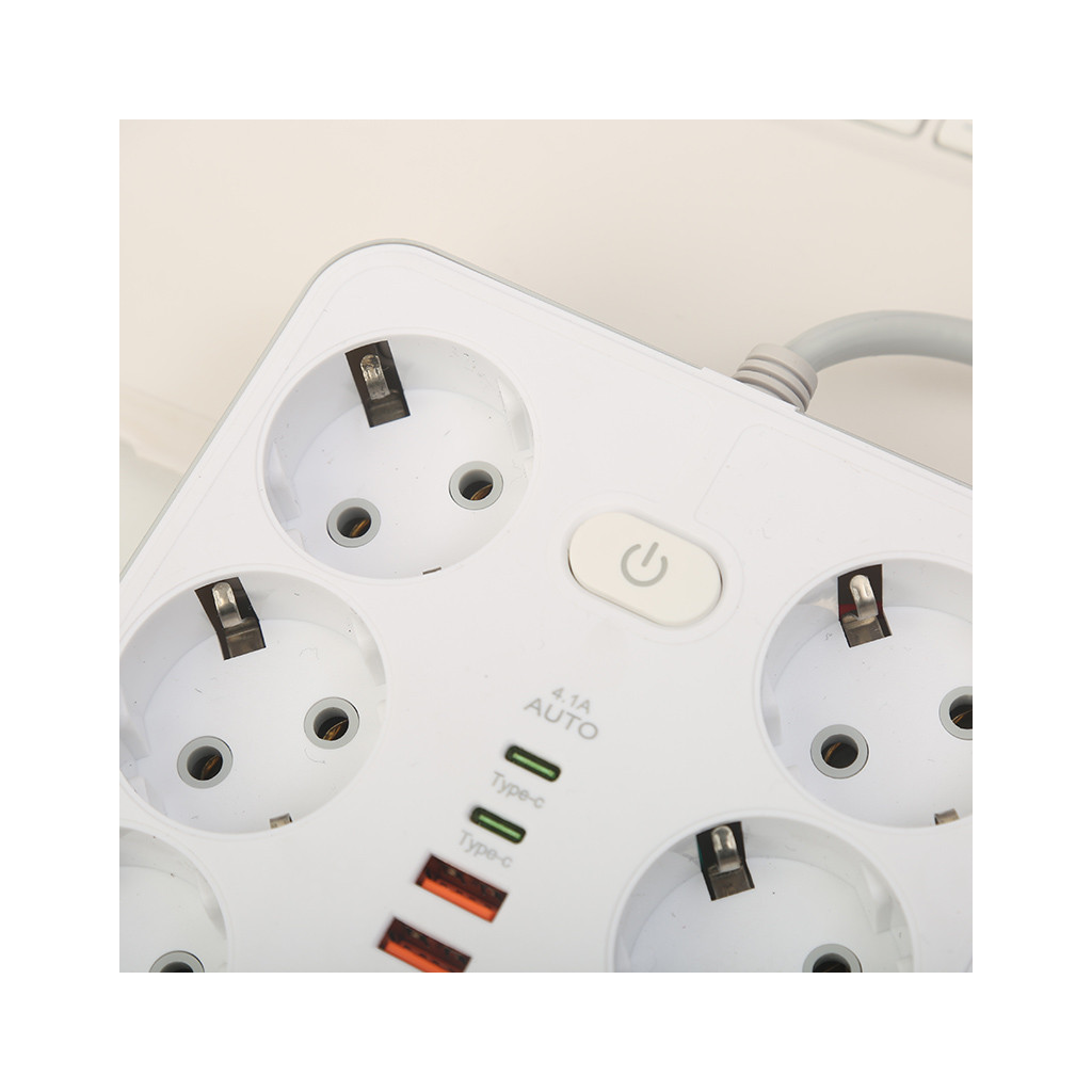 Мережевий фільтр живлення XoKo XK-SP-6-4-2-WH - зображення 4