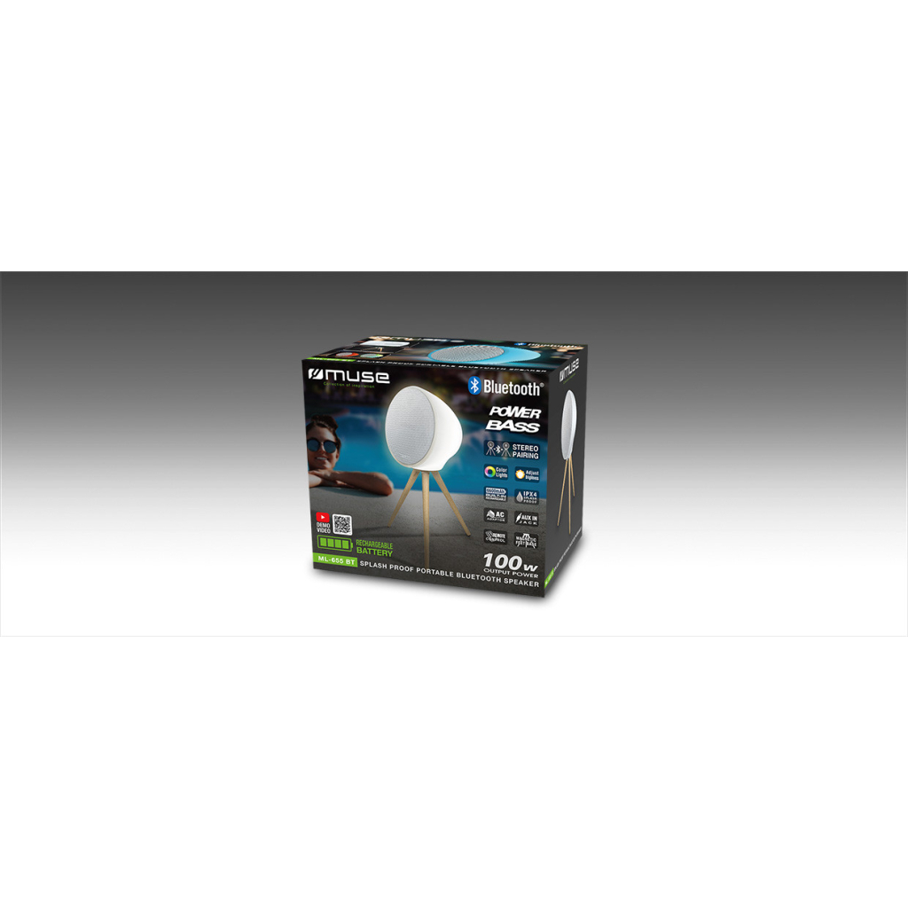 Акустична система Muse ML-655 BT White (ML-655 BT) - зображення 4