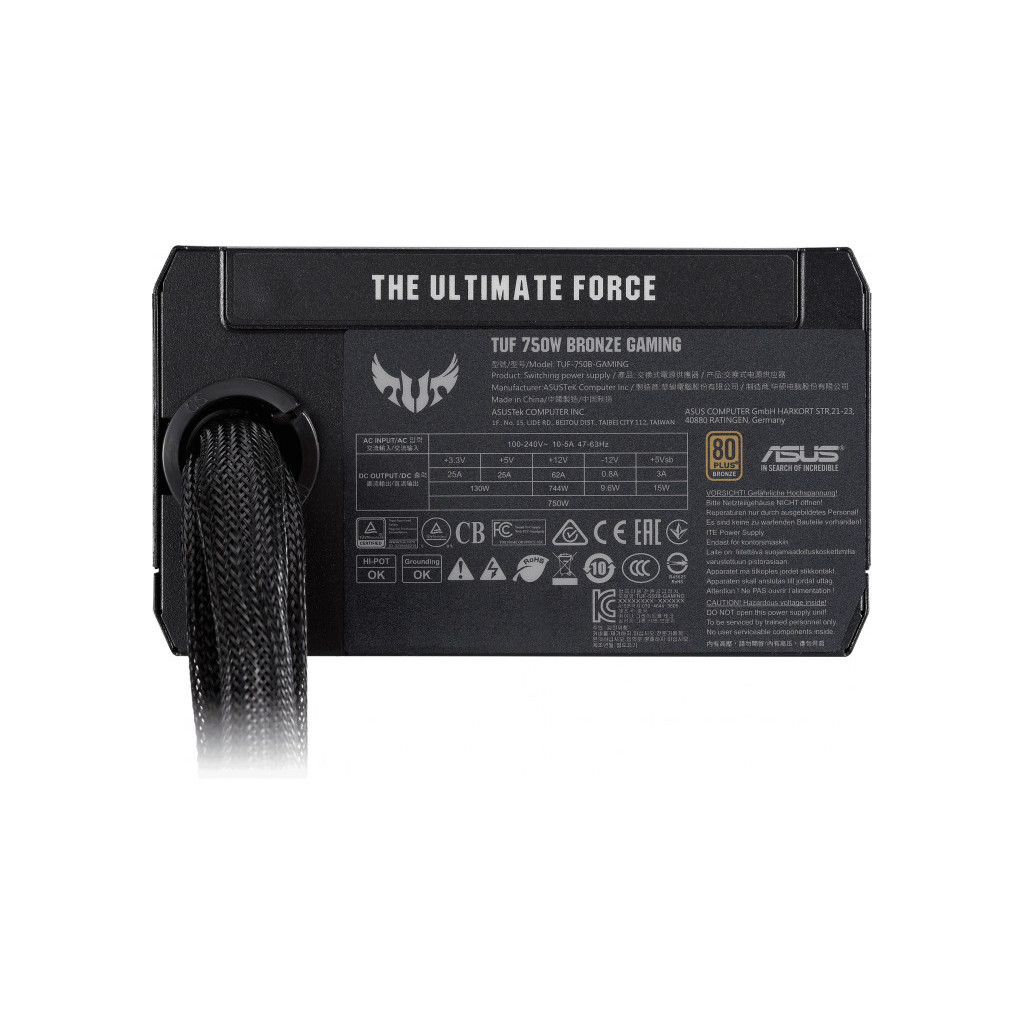 Блок живлення ASUS 750W (TUF-GAMING-750B) - изображение 11