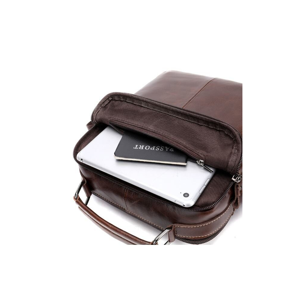 Сумка Vintage Шкіряна Коричнева (14835) - зображення 9