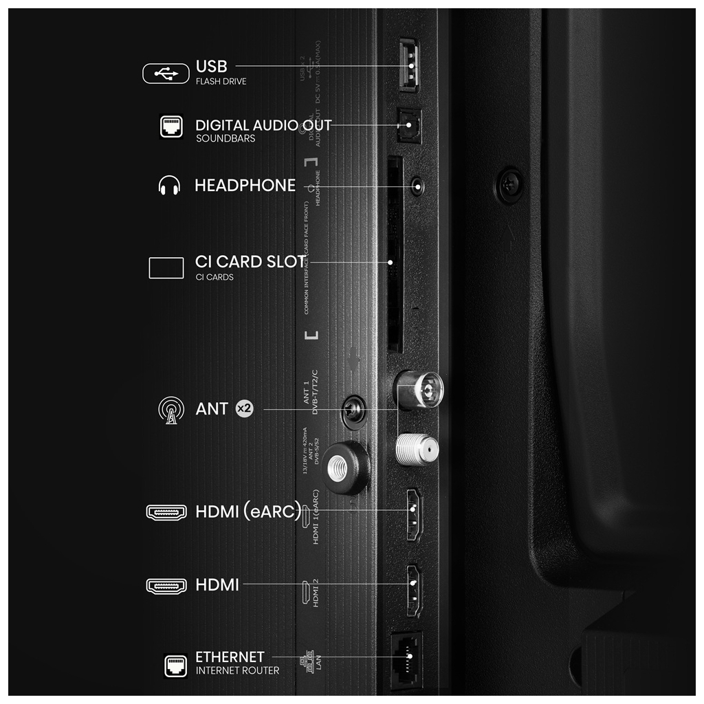 Телевізор Hisense 32A5Q - зображення 3