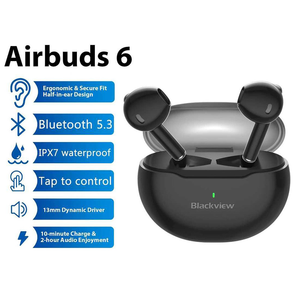 Навушники Blackview AirBuds 6 Black (6931548308423) - зображення 7