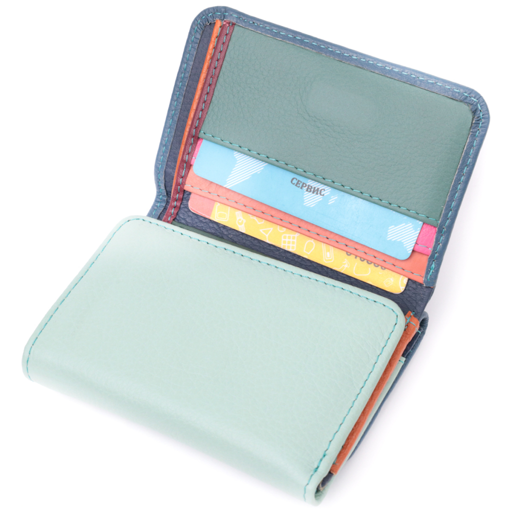 Гаманець ST Leather З натуральної шкіри Різнобарвний (22493) - зображення 5