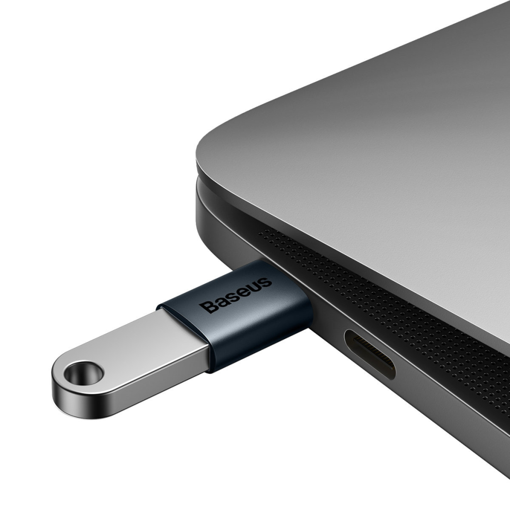 Перехідник OTG USB 3.1 AF to USB-C blue Baseus (ZJJQ000003) - зображення 6