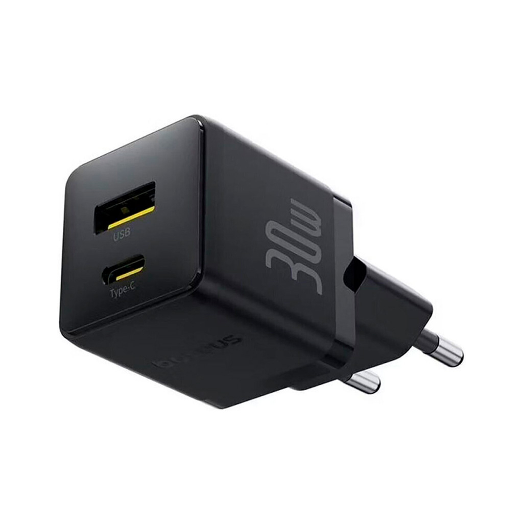 Зарядний пристрій Baseus Palm Fast Charger C+U 30W cluster black (P1011160A113-00) - зображення 2
