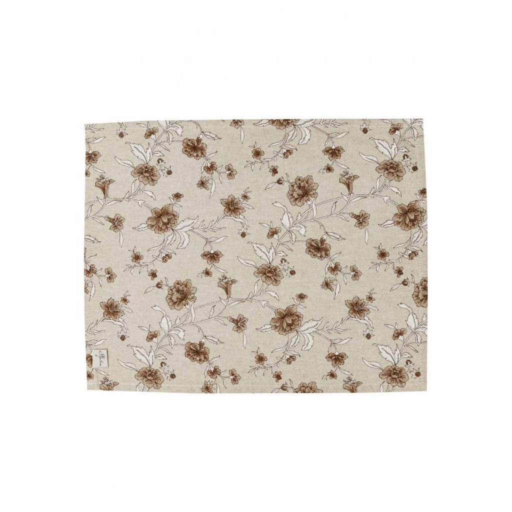 Серветка на стіл Прованс Квіти коричневий Господиня 35х45 см (4823093451841) - зображення 1