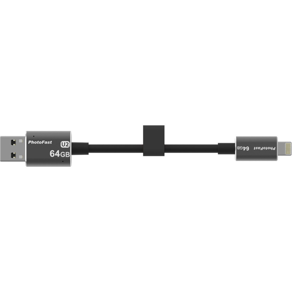USB флеш накопичувач PhotoFast 64GB MemoriesCable Black USB 3.0 - Lightning (CABLEU3-64GB) - зображення 4