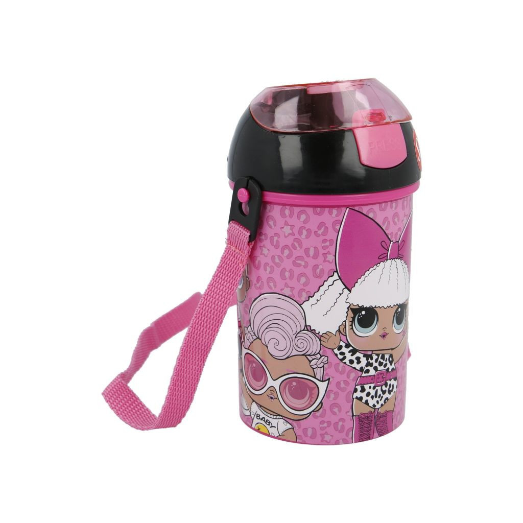 Поїльник-непроливайка Stor LOL Surprise - Rock On, Pop Up Canteen 450 ml (Stor-16869) - зображення 1