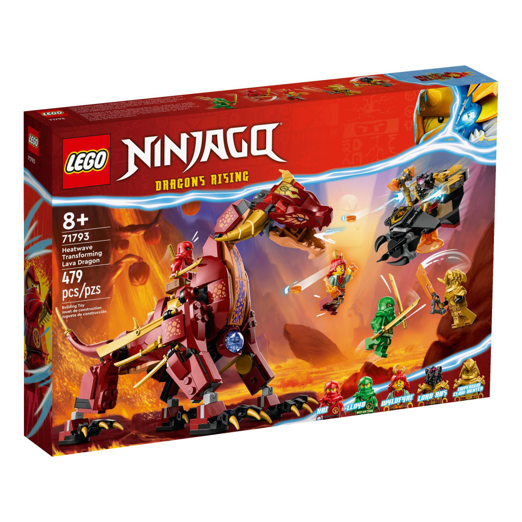 Конструктор LEGO Ninjago Вулканічний Дракон, що трансформує Хітвейва 479 деталей (71793) - зображення 1