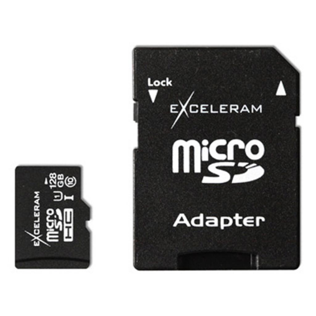 Карта пам'яті eXceleram 128Gb microSDXC class 10, UHS-I (MSD12810A) - зображення 1