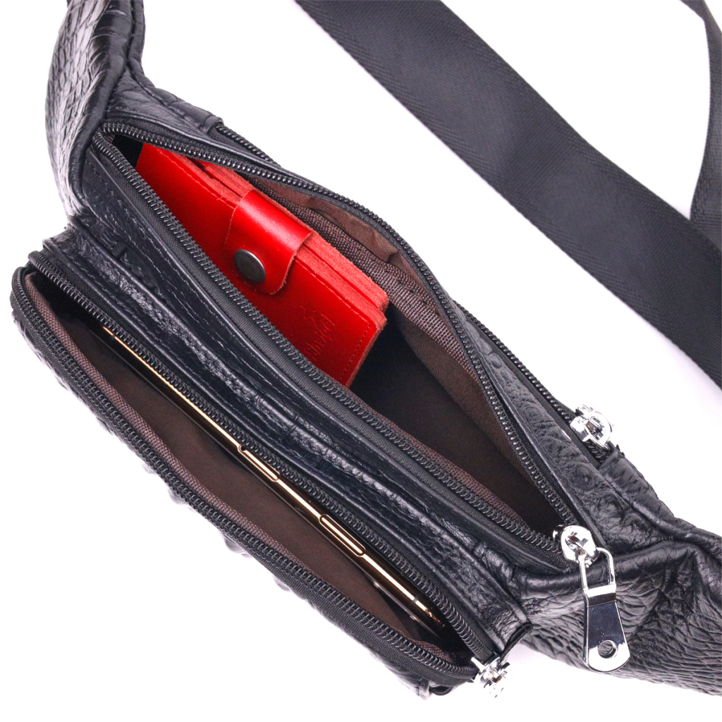 Сумка Vintage З натуральної шкіри Чорна (21297) - зображення 6