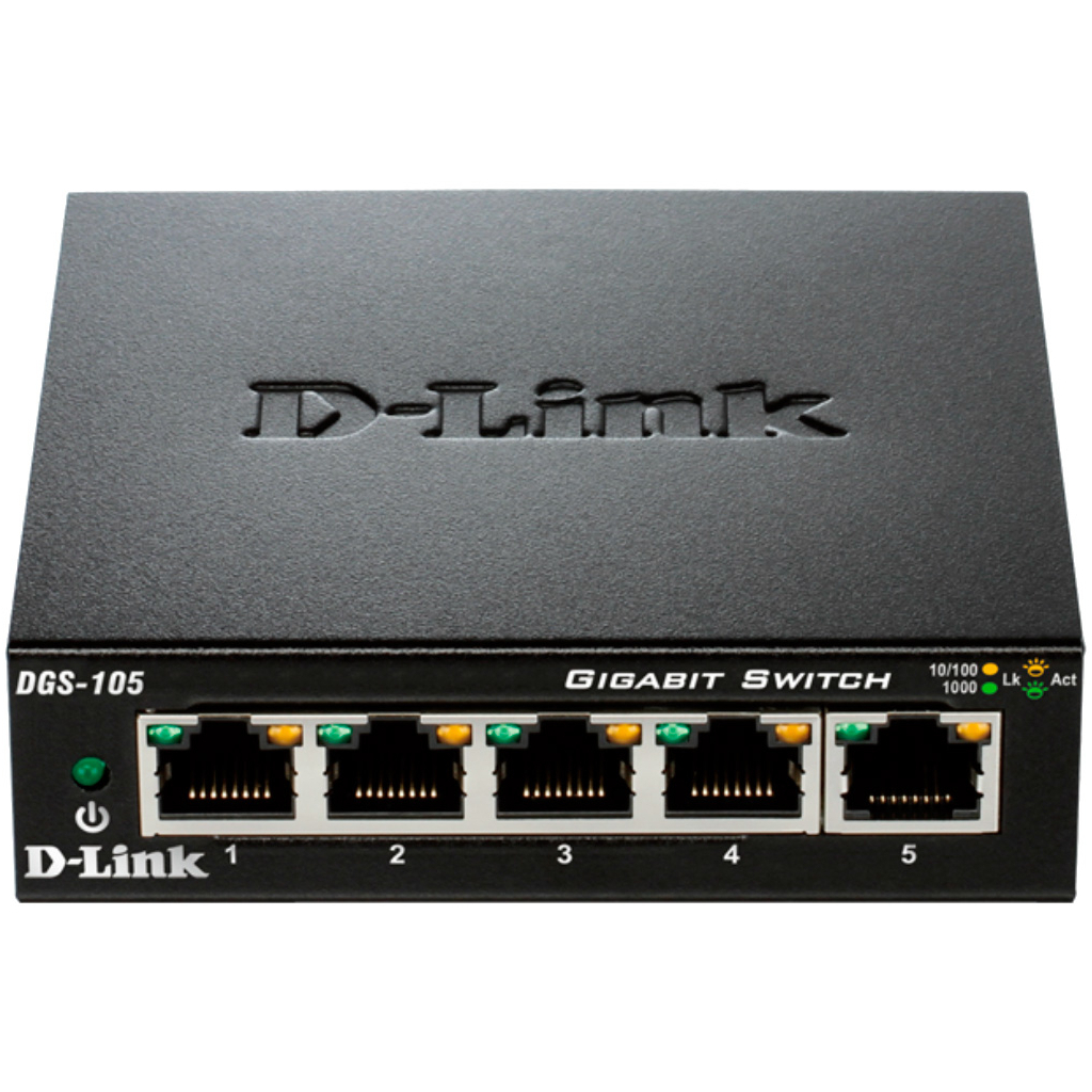 Комутатор мережевий D-Link DGS-105 - зображення 2