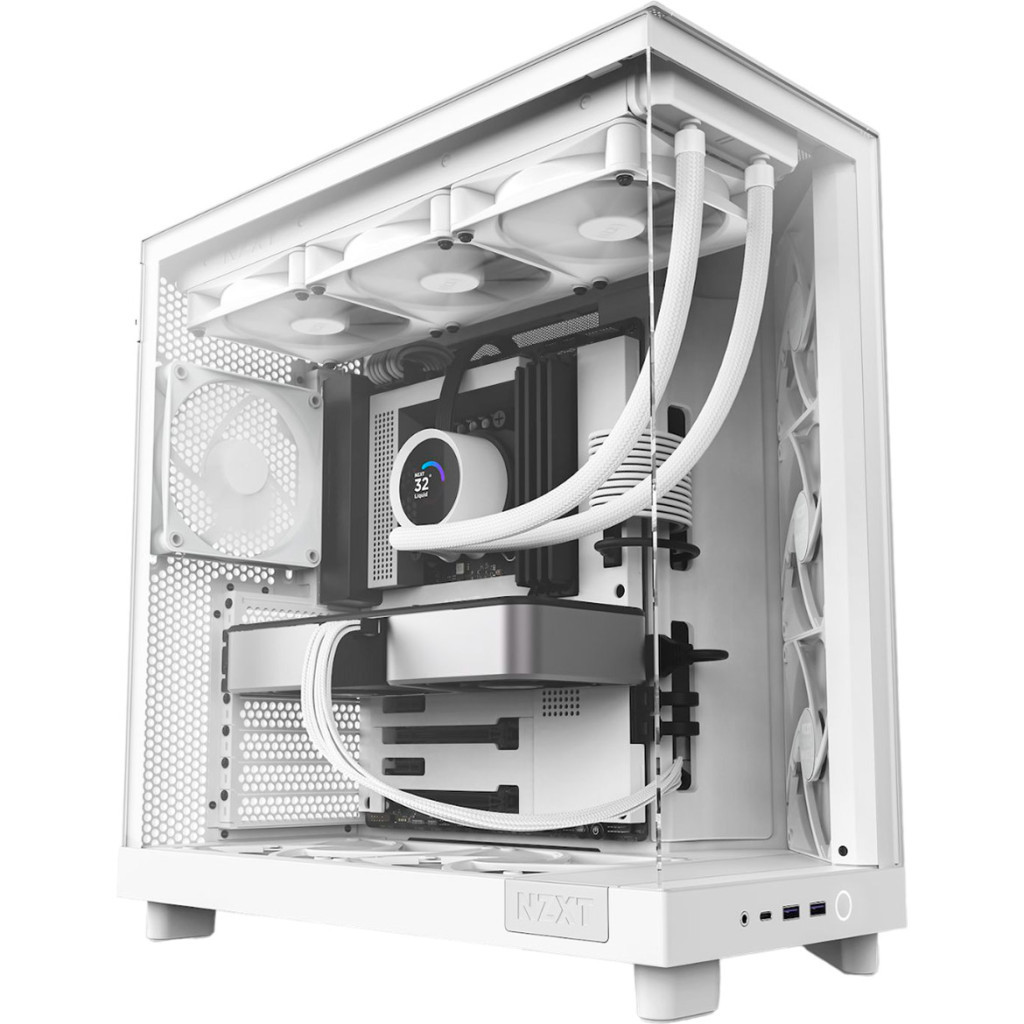 Корпус NZXT H6 Flow All white (CC-H61FW-01) - зображення 2