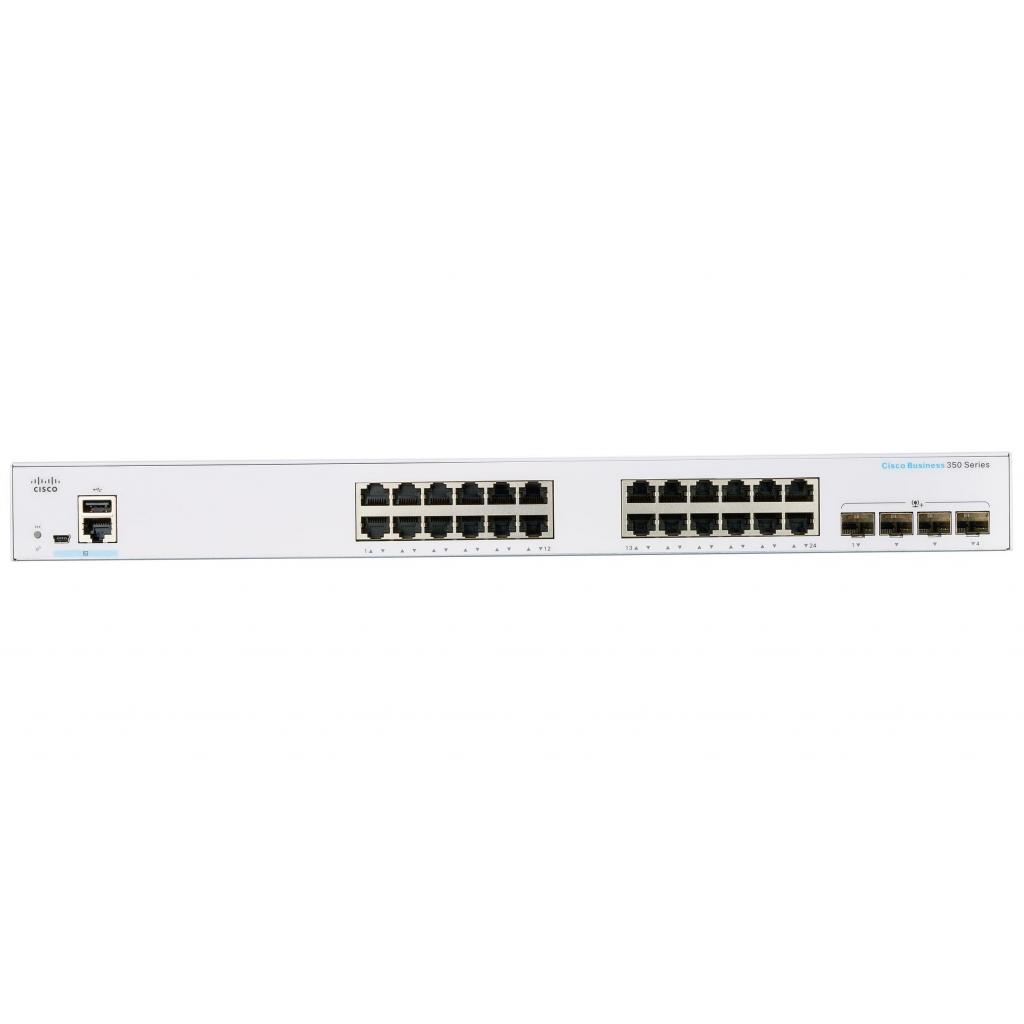 Комутатор мережевий Cisco CBS350-24T-4X-EU - зображення 2