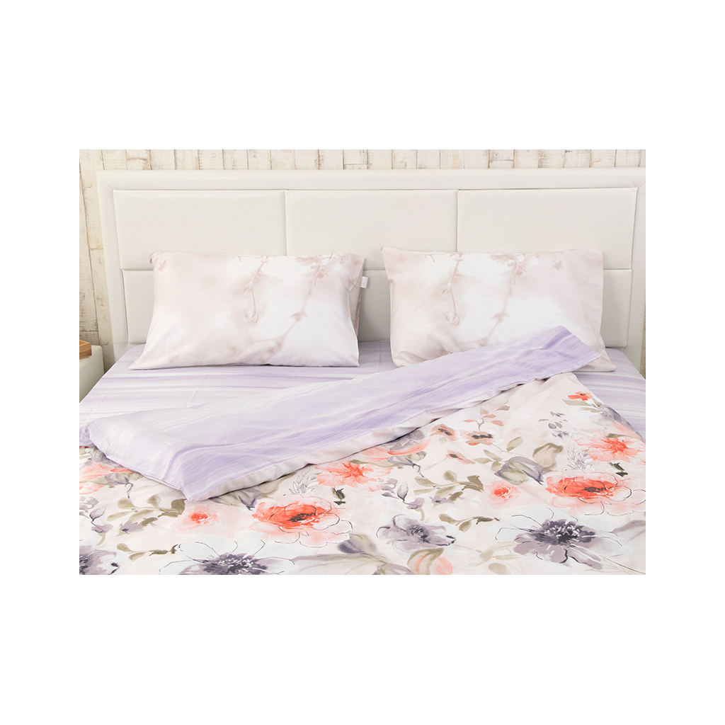 Постільна білизна Руно Flowers maxi сатин набивний полуторний (К_677.137А_Flowers) - зображення 5