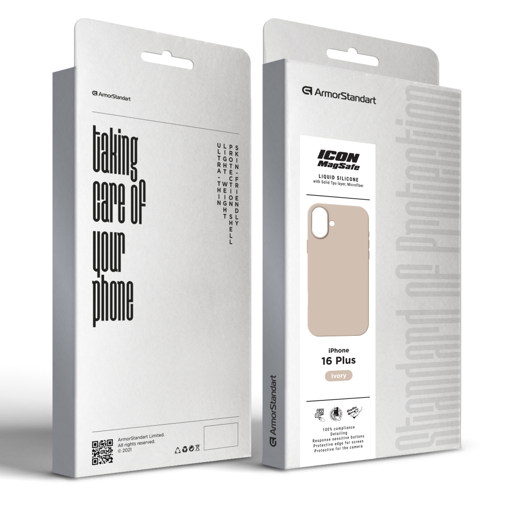 Чохол до мобільного телефона Armorstandart ICON2 MagSafe Apple iPhone 16 Plus Ivory (ARM80185) - зображення 2