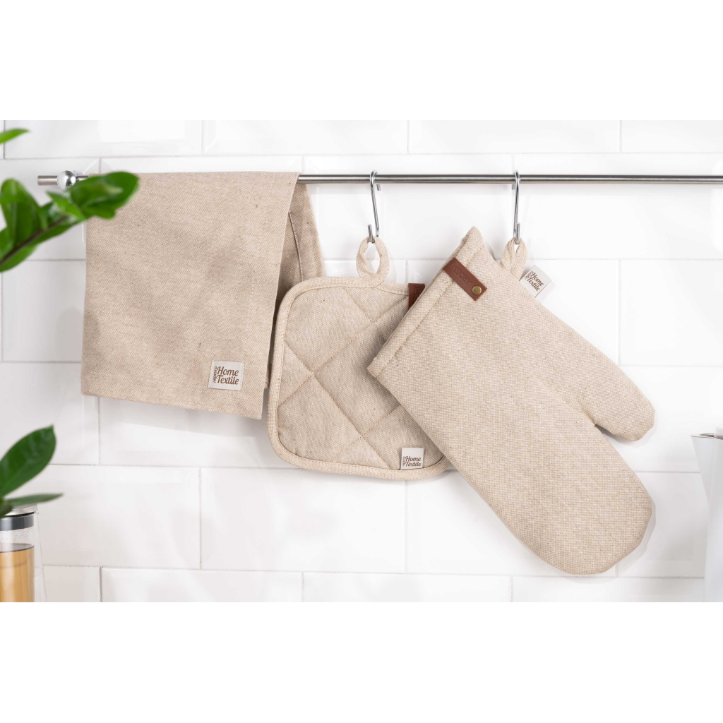 Кухонна прихватка Ardesto Oliver бежевий 20х20см, 100% бавовна (ART04OB) - изображение 3