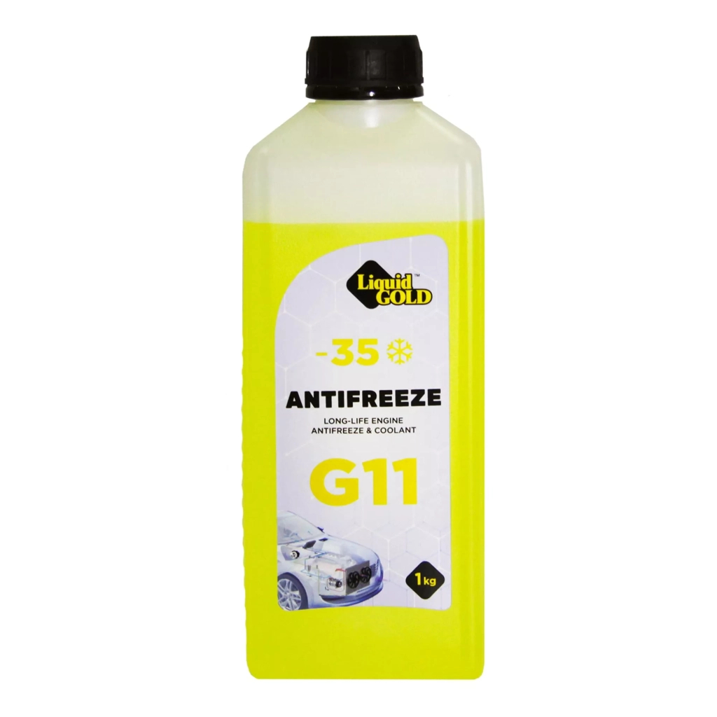 Антифриз Liquid Gold G11 -35°C Жовтий 1 л (300337) - зображення 1