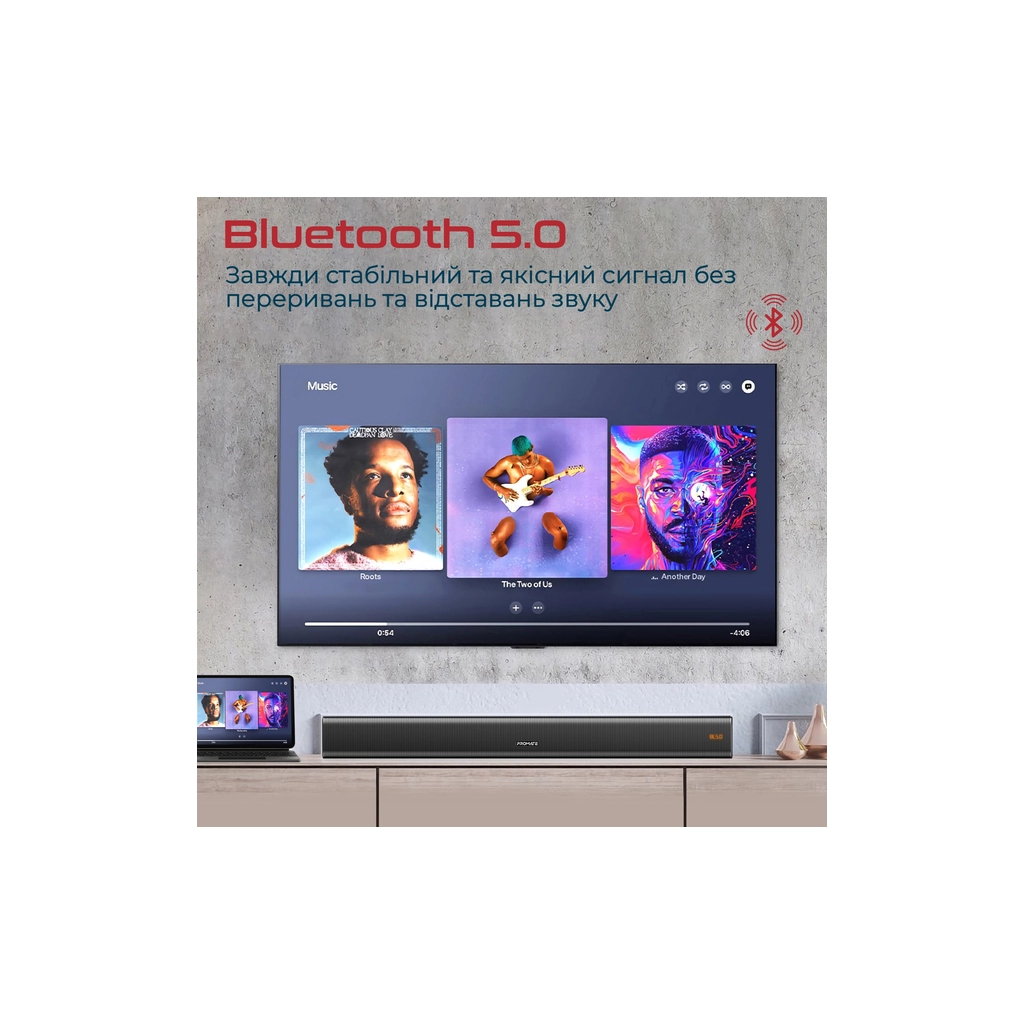 Акустична система Promate StreamBar-30 Black (streambar-30.black) - зображення 4