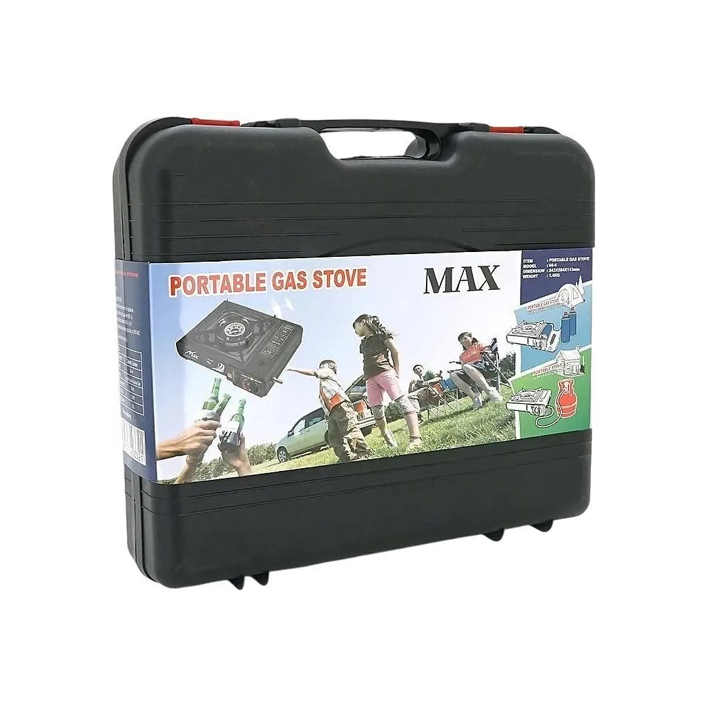 Портативна газова плитка Voltronic MAX-664 під газові балони бутан та пропан-бутан (MAX-66) - picture 2