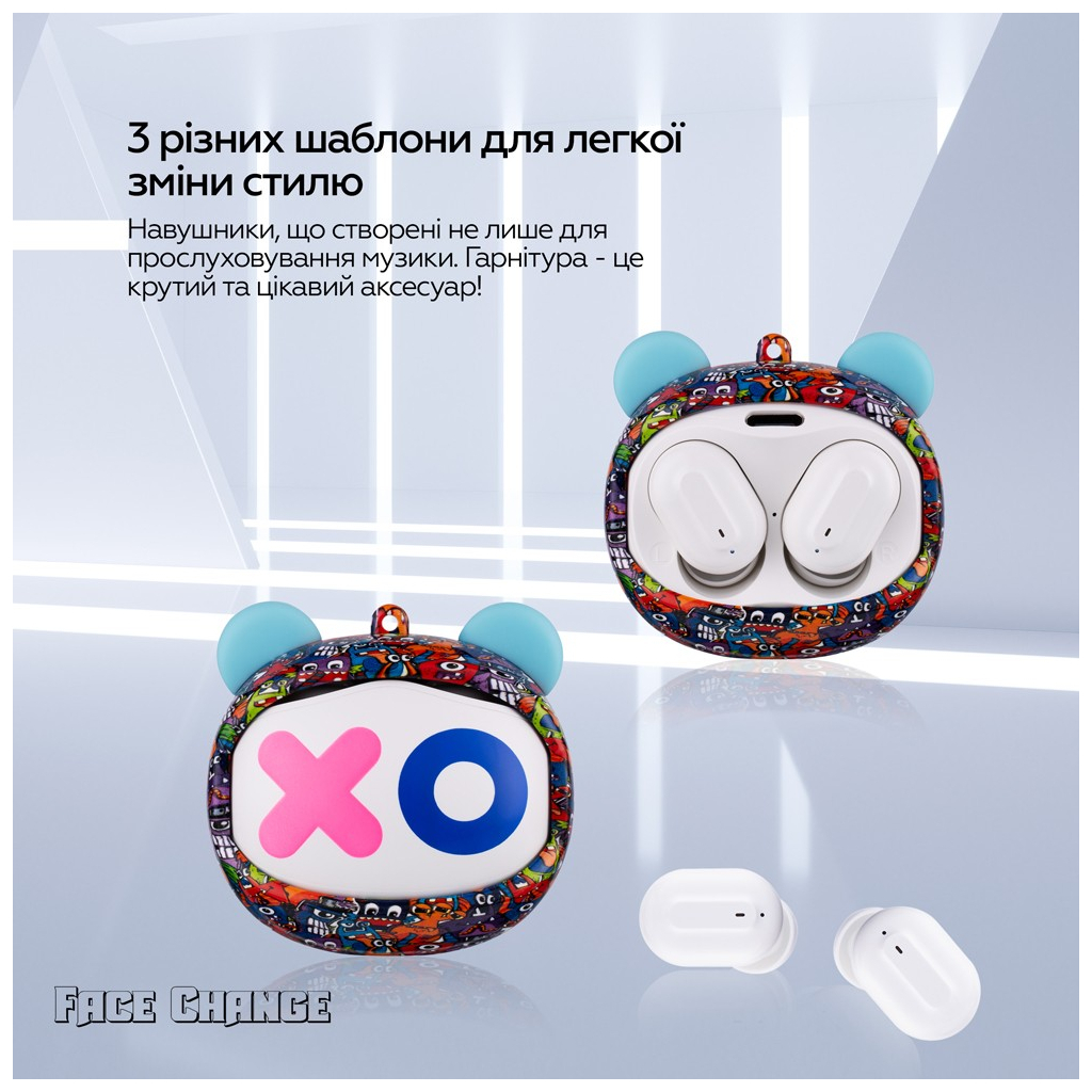 Навушники XoKo G05-face changing TWS Violet (G05-VIOT) - зображення 3