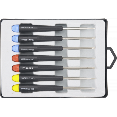 Набір викруток Topex прецизійний набір 7 шт. (39D552) - зображення 1