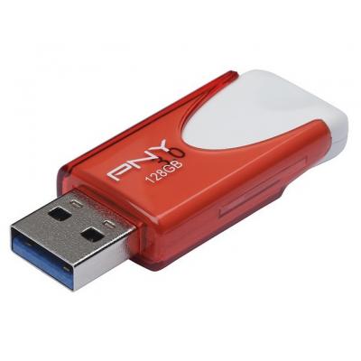 USB флеш накопичувач PNY flash 128GB Attache4 Red USB 3.0 (FD128ATT430-EF) - зображення 4