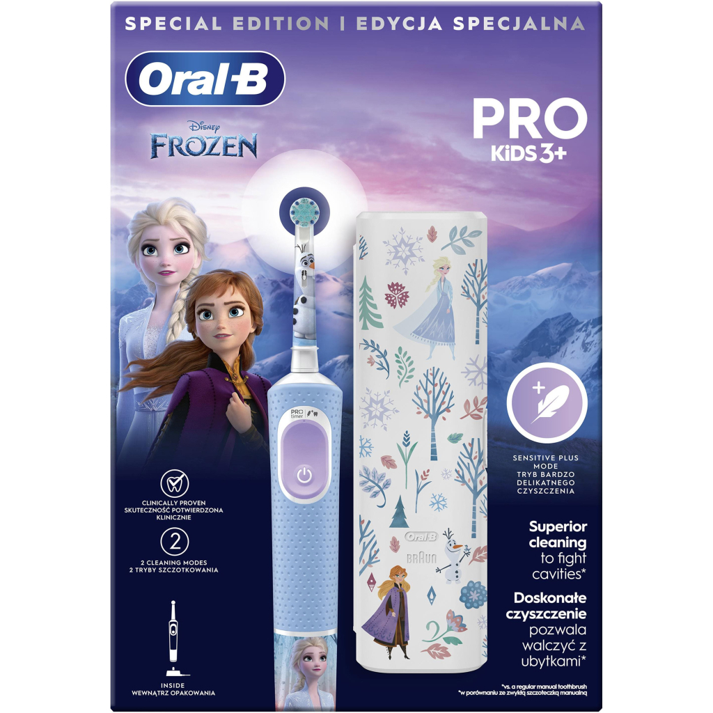 Електрична зубна щітка Oral-B D103.413.2KX Frozen - зображення 3