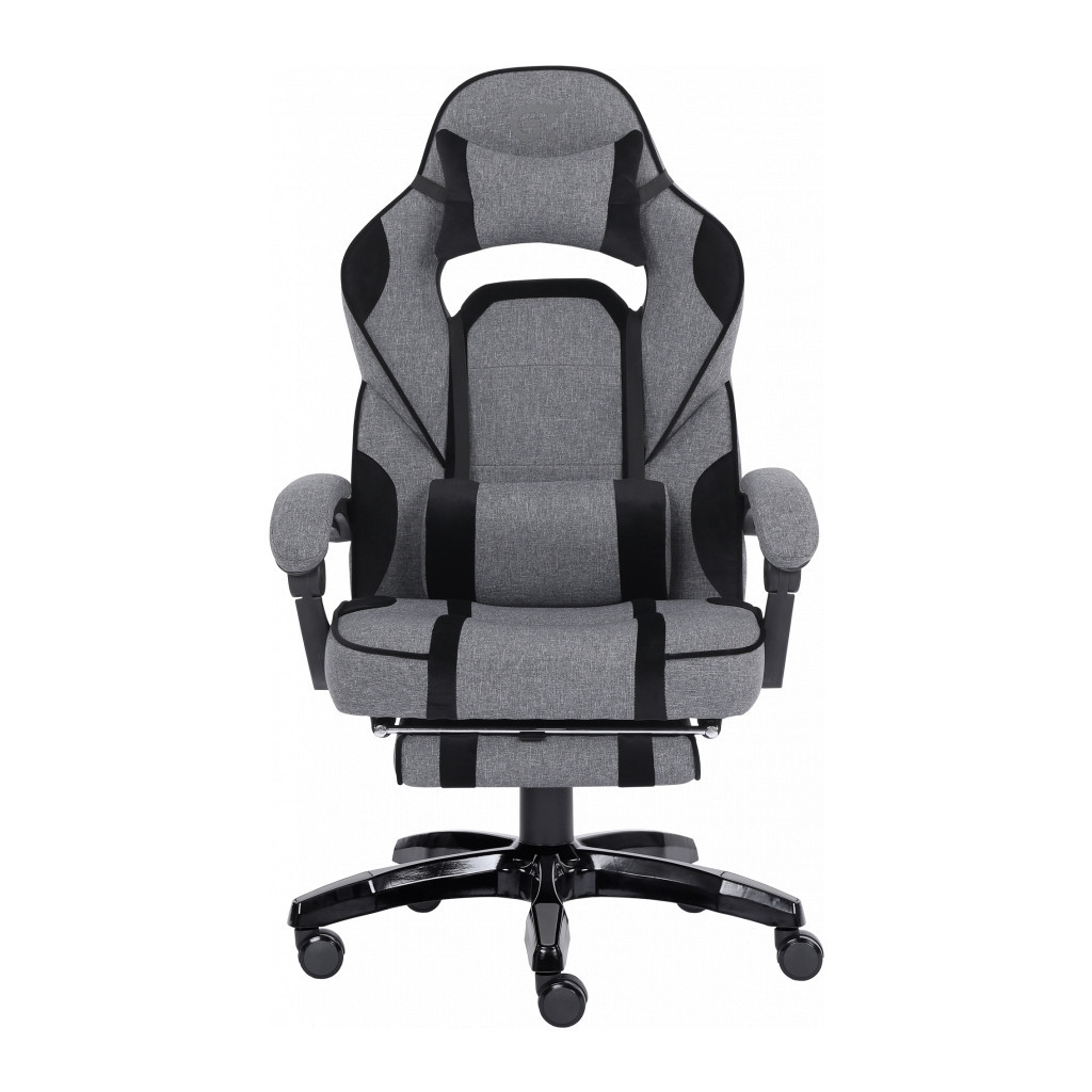 Крісло ігрове GT Racer X-2749-1 Gray/Black Suede (X-2749-1 Fabric Gray/Black Suede) - зображення 1