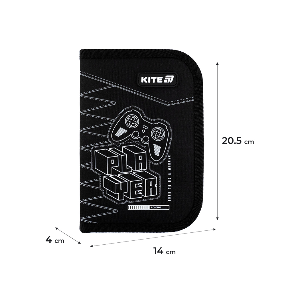 Пенал Kite Player 1 відділення, 2 відвороти (K25-622H-6) - изображение 2