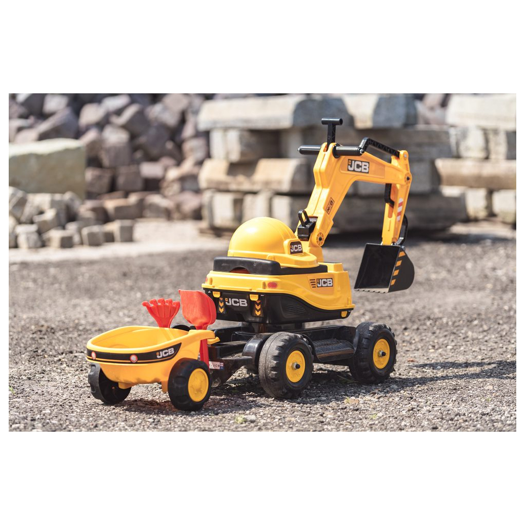 Чудомобіль Falk JCB екскаватор Жовтий (135A) - зображення 8