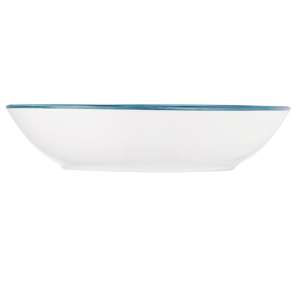 Тарілка Ardesto Siena, 20см, порцеляна, біло-блакитний (AR2920SWB) - зображення 4