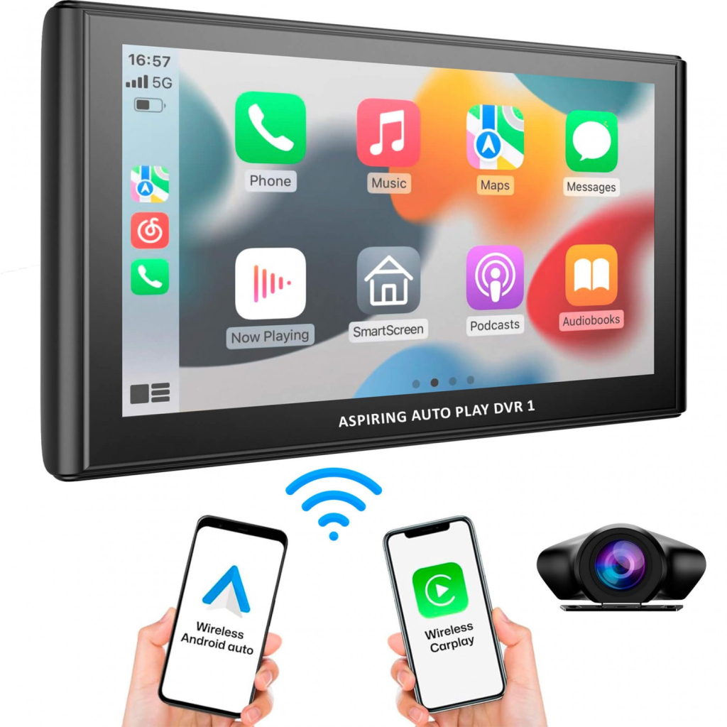 Автомобільний монітор Aspiring Auto Play DVR 1, Magnet, CarPlay, Android auto - изображение 9
