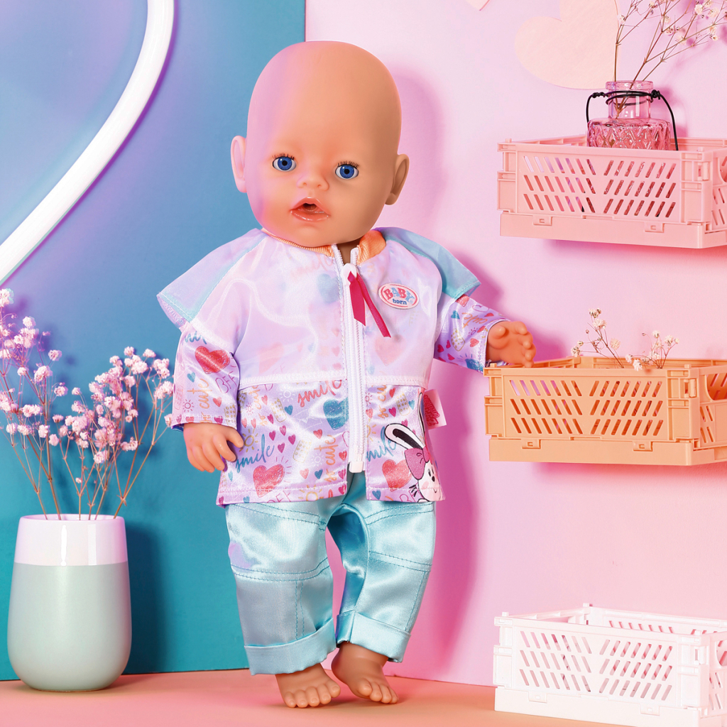 Аксесуар до ляльки Zapf Набір одягу для ляльки Baby Born - Аква кежуал (832622) - зображення 4