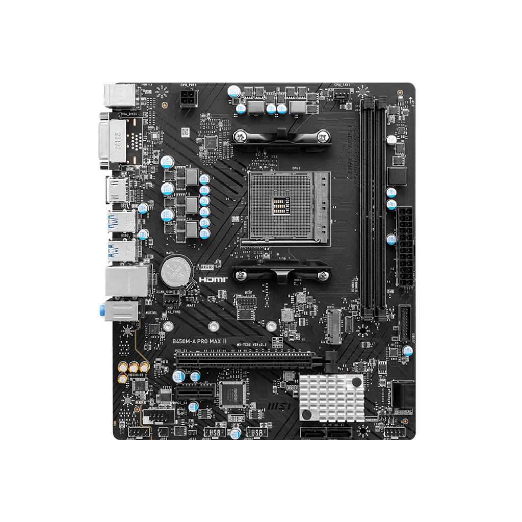 Материнська плата MSI B450M-A PRO MAX II - зображення 1