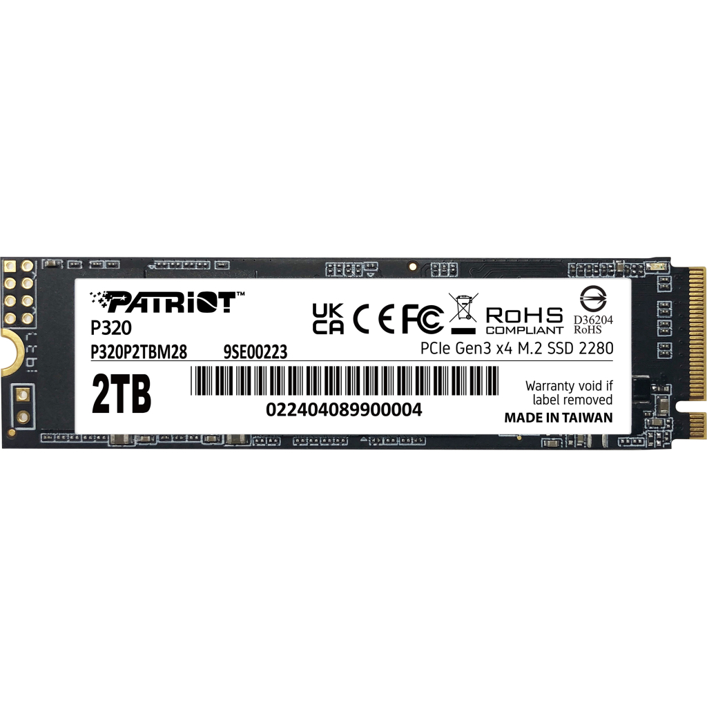 Накопичувач SSD M.2 2280 2TB Patriot (P320P2TBM28) - зображення 1