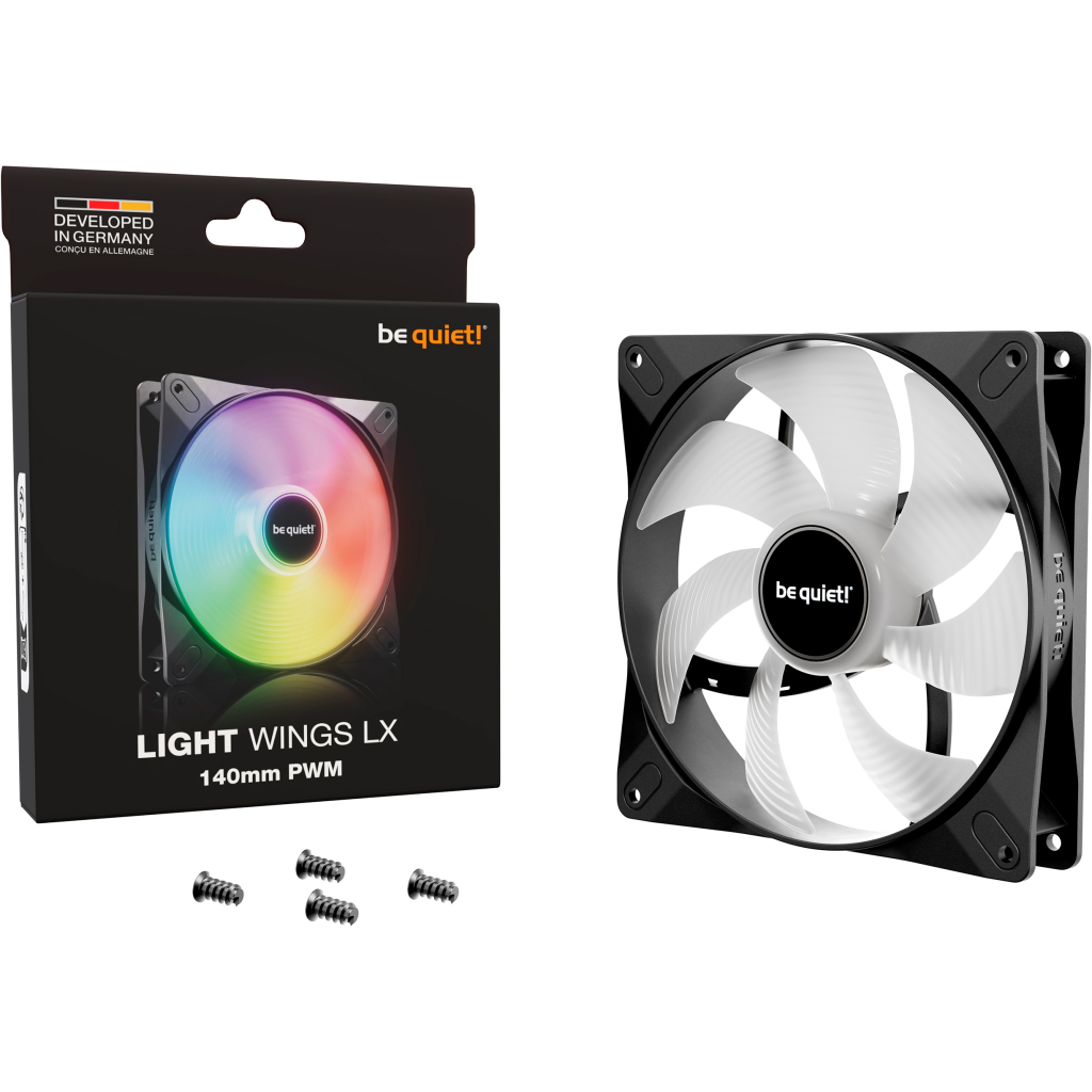 Кулер до корпусу Be quiet! LIGHT WINGS LX 140mm PWM (BL126) - зображення 5
