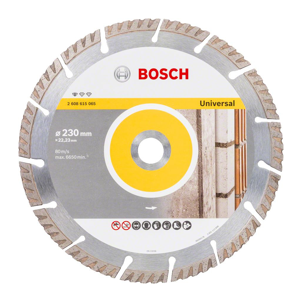 Диск пильний Bosch Standart for Universal 230-22.23, по бетону (2.608.615.065) - зображення 1