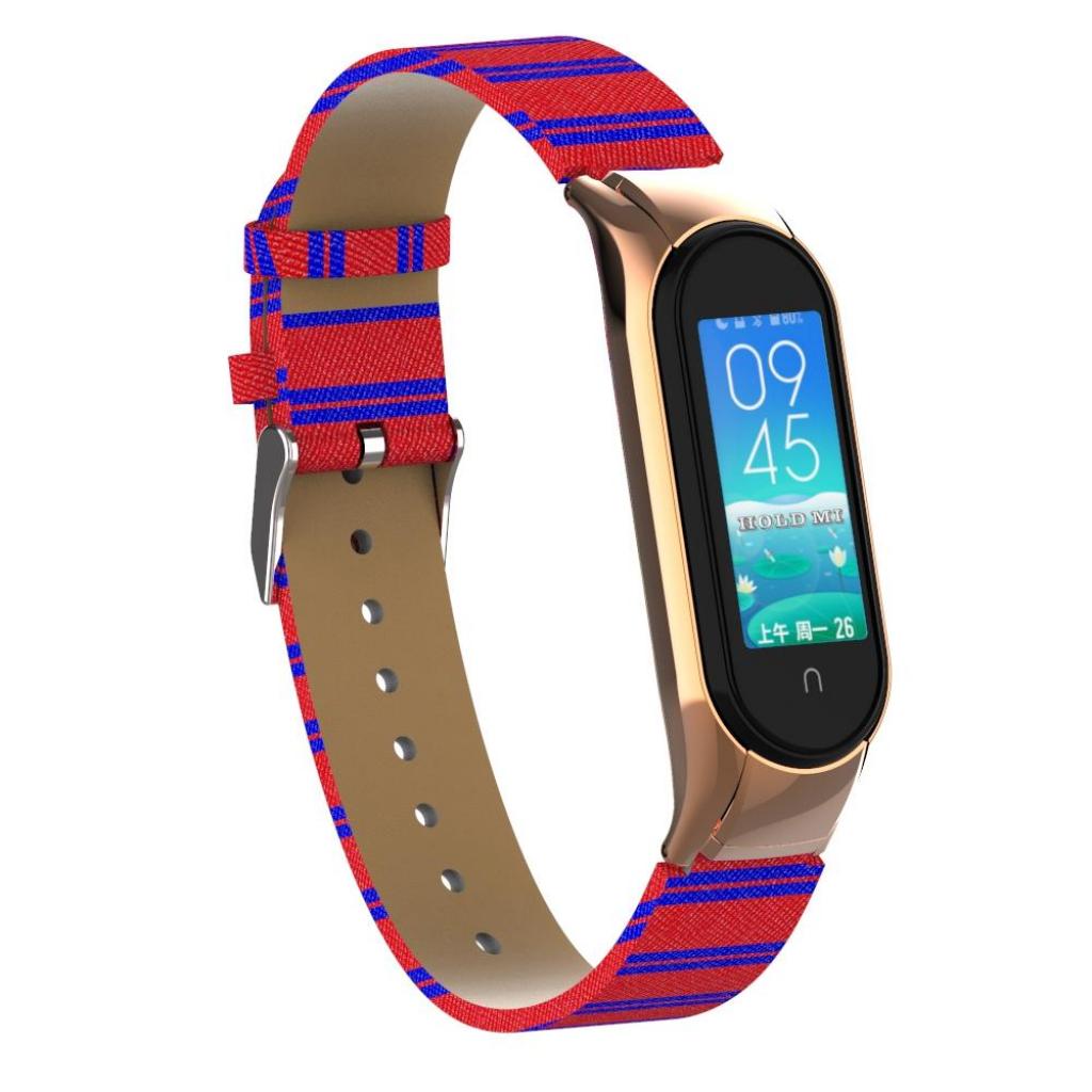 Ремінець до фітнес браслета XoKo Leather Premium Band для Xiaomi Mi band 5 Red (XK-M5-LRRD) - зображення 4
