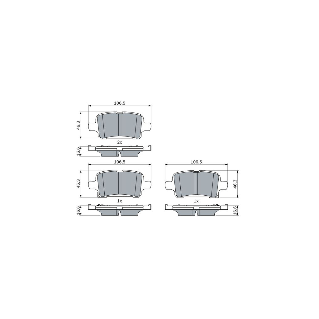 Гальмівні колодки Bosch 0 986 424 839 - изображение 1